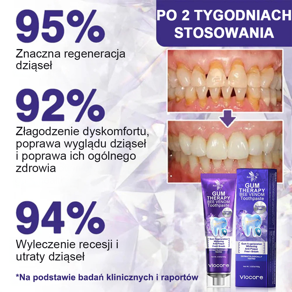 🌟Rolimey® VioCore Pasta do Zębów z Jadłem Pszczelim do Leczenia Dentystycznego